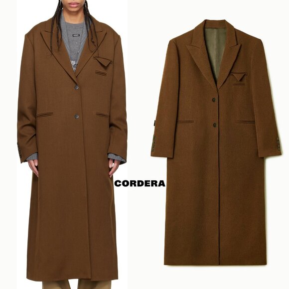 NWT CORDERA wool Long coat in Root OS - Picture 2 of 3